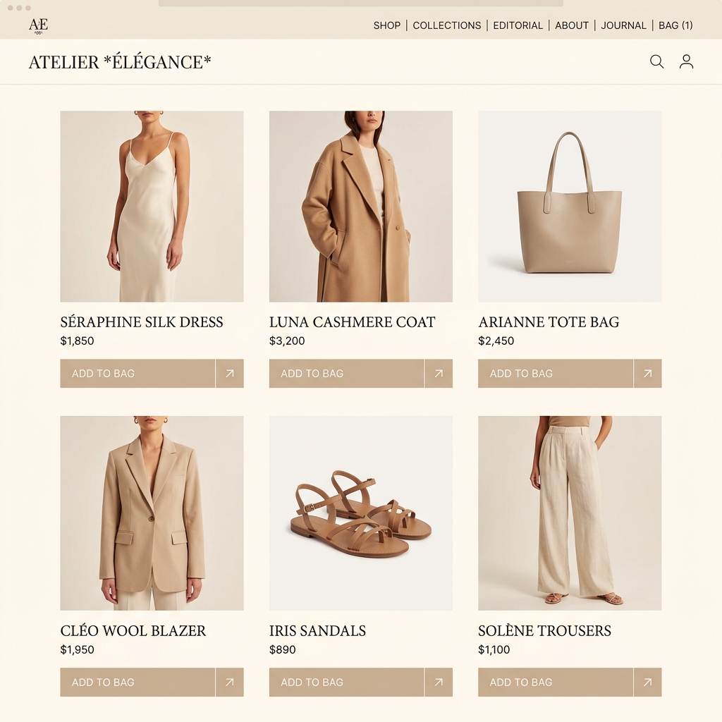 E-Commerce Interface
