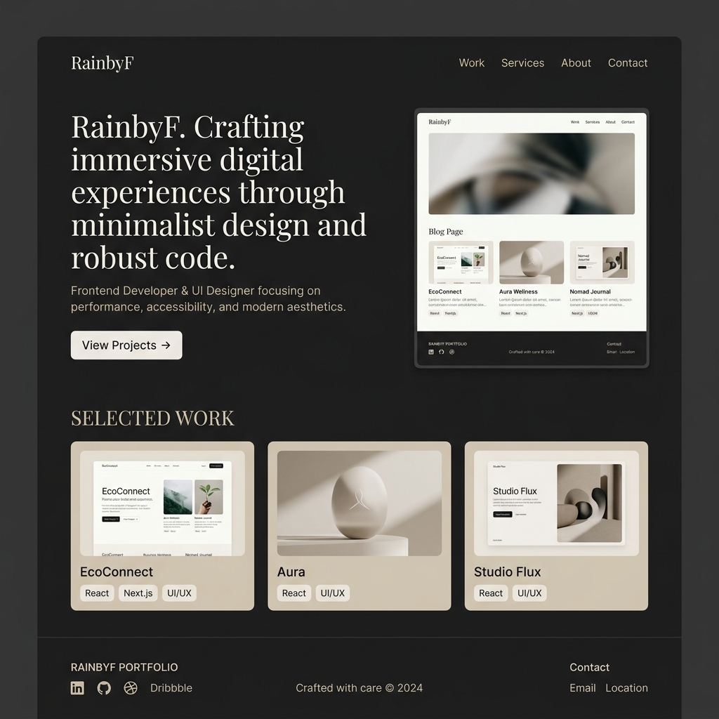 RainbyF Developer Portfolio